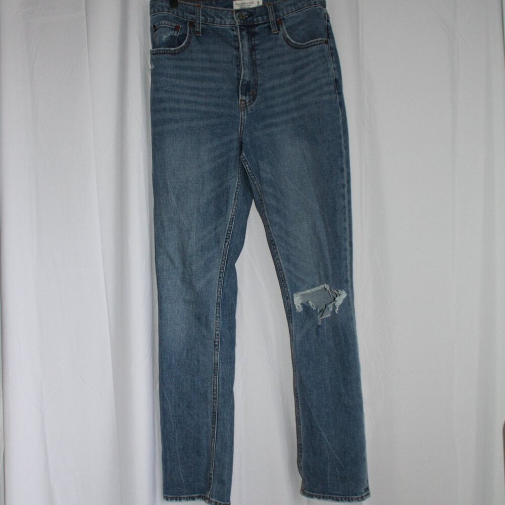 Abercrombie & Fitch Jeans The 90's Slim Straight Ultra High Rise Distressed 28